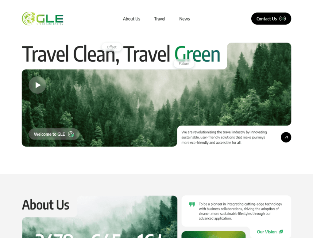 Green Life Energy (GLE) - Редизайн сайту та ребрендинг енергетичної компанії 2