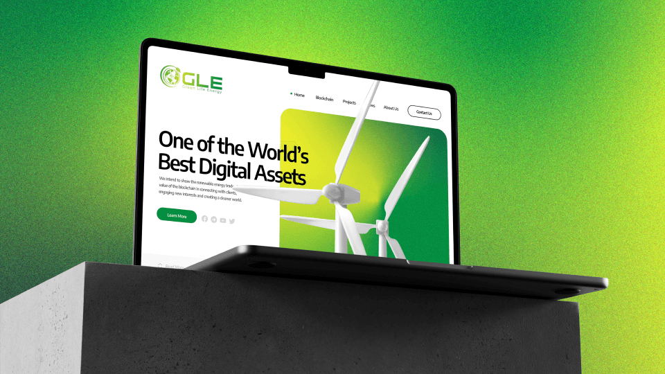 Green Life Energy (GLE) - Редизайн сайту та ребрендинг енергетичної компанії